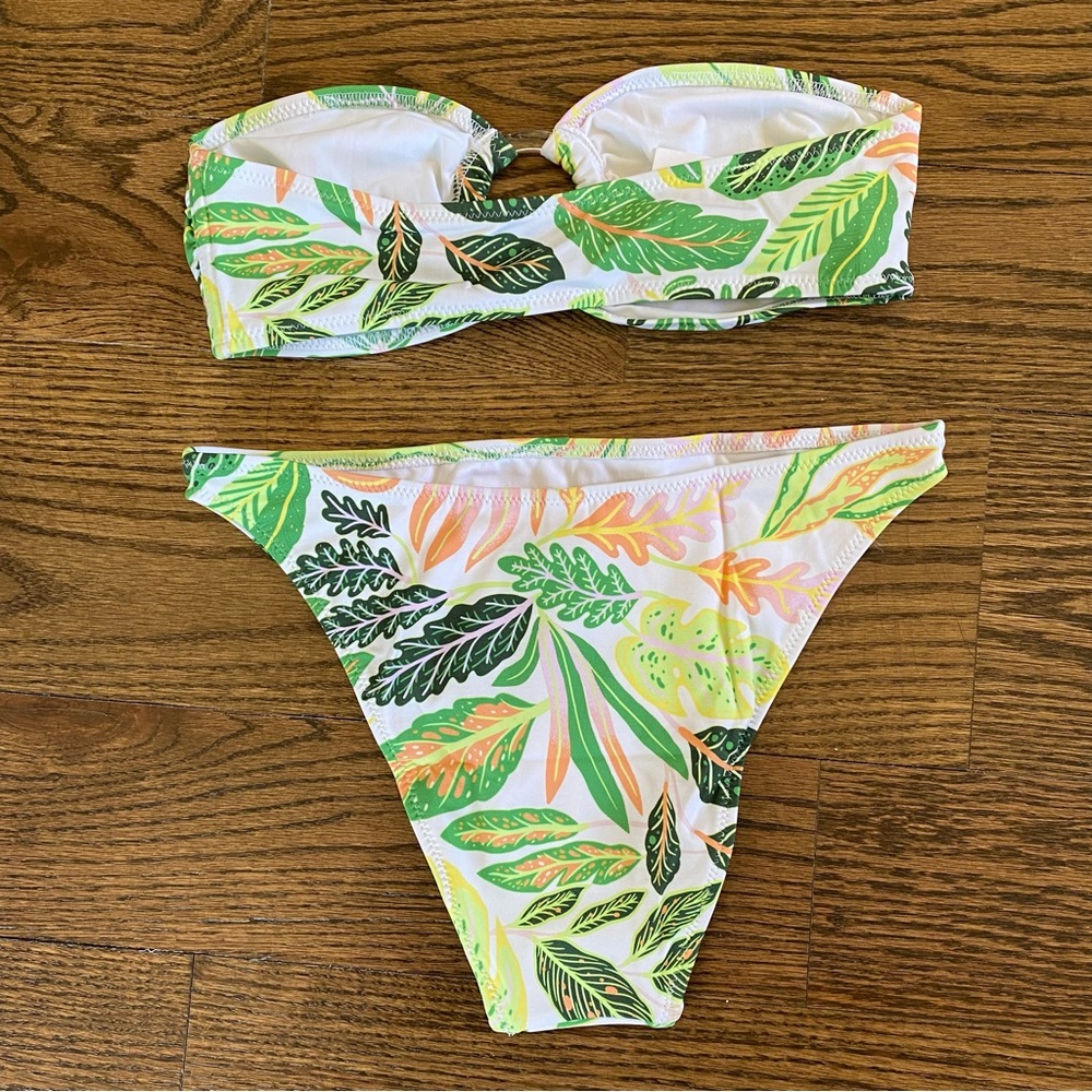 SOLD - Solid & Striped The Tati Bikini Set in Palm Leaf, NWT - Picture 6 of 16